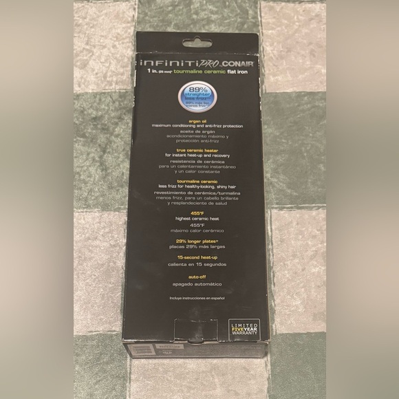 New Argan Oil Fusion Infiniti Pro Conair Hair Straightener Flat Iron 1 in. - Picture 2 of 5